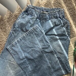 Casual Blue Denim Joggers